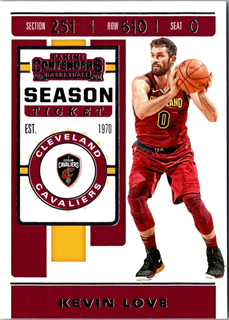 2019 Panini Contenders Kevin Love