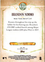 2018 Topps Gypsy Queen GQ Logo Swap Brandon Nimmo #155