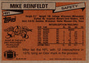 1981 Topps Mike Reinfeldt