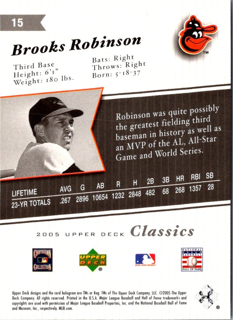 2005 Upper Deck Classics Brooks Robinson