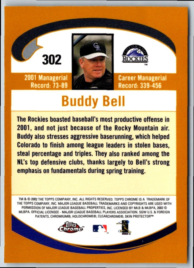 2002 Topps Buddy Bell