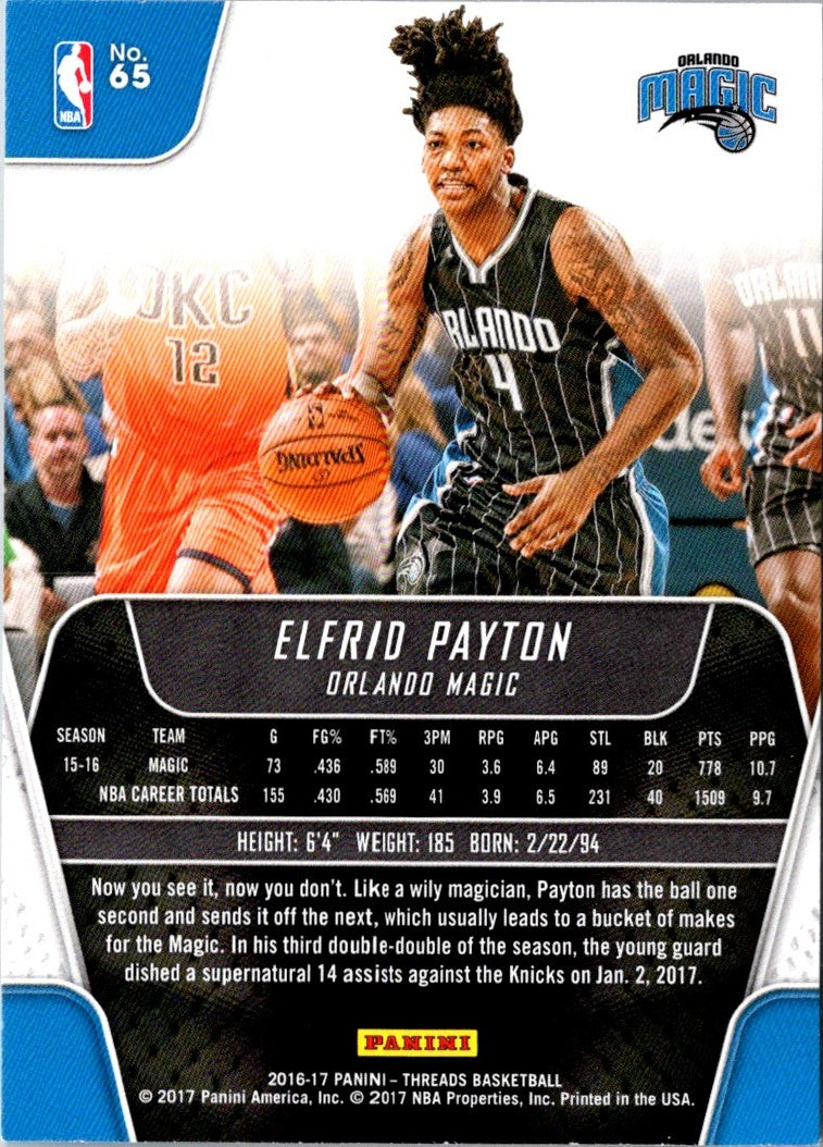 2016 Panini Threads Elfrid Payton