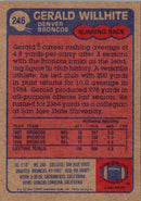 1985 Topps Gerald Willhite