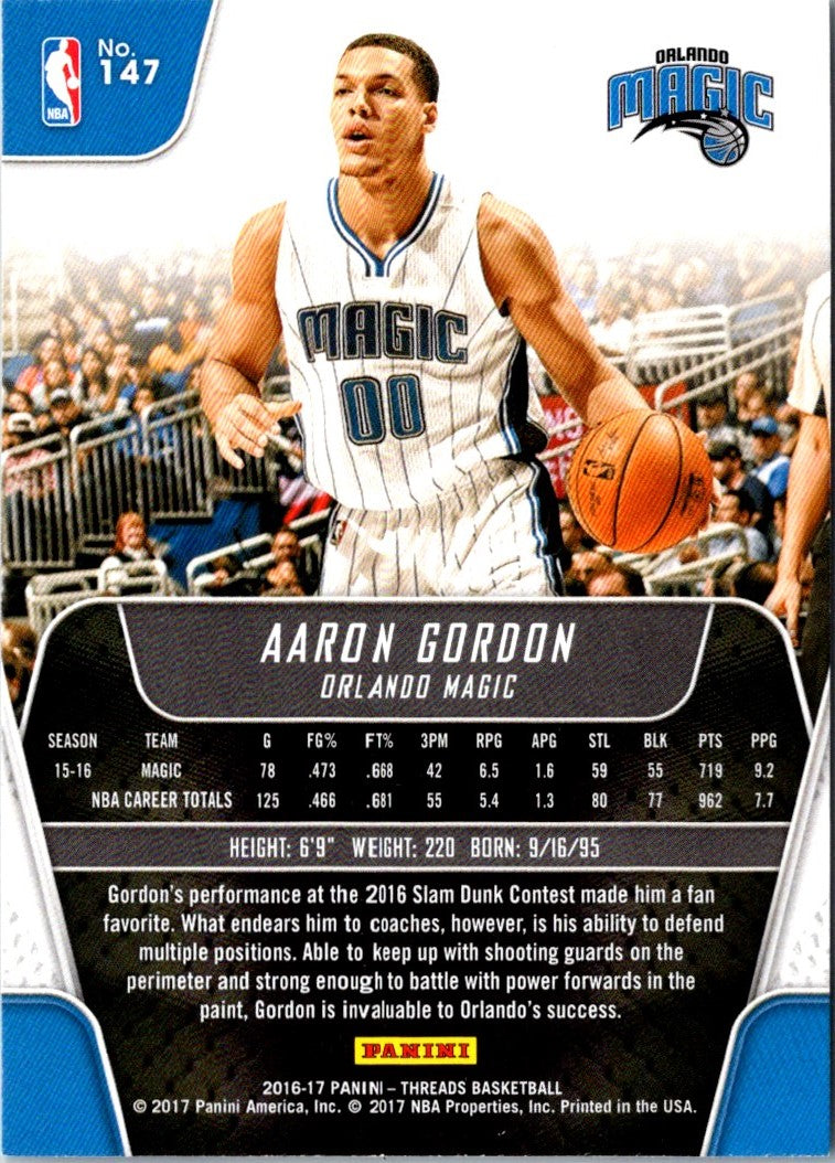 2016 Panini Threads Aaron Gordon