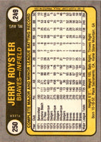 1981 Fleer Jerry Royster #250