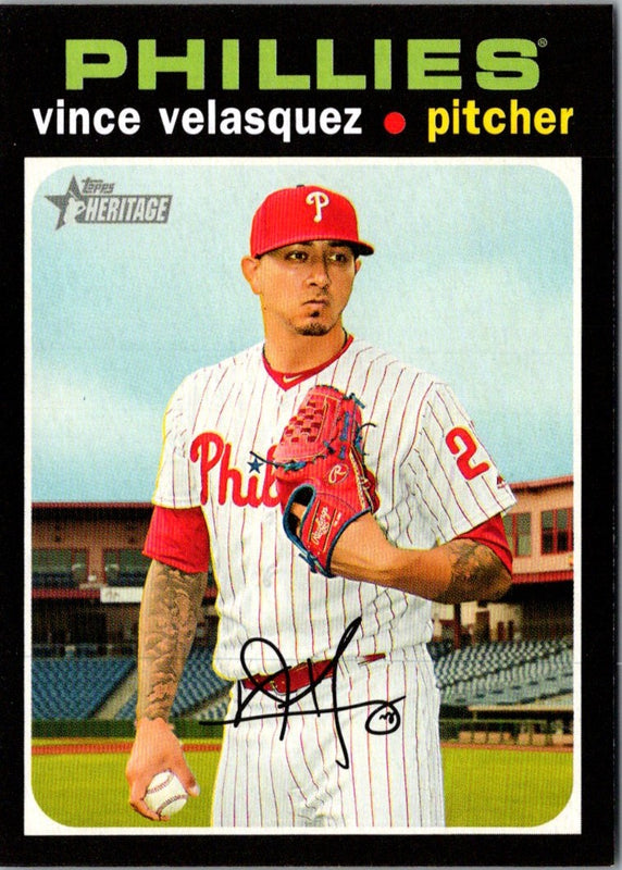 2020 Topps Heritage Vince Velasquez #19 NM-MT+