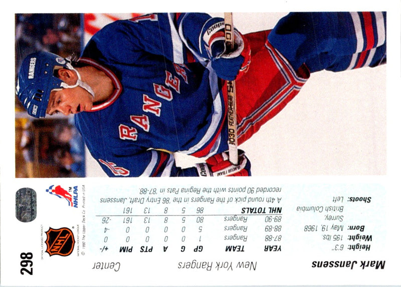 1990 Upper Deck Mark Janssens