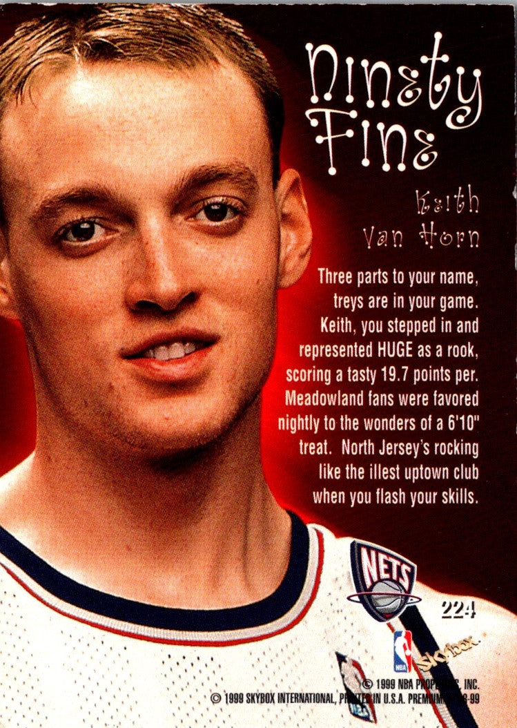 1998 SkyBox Premium Keith Van Horn