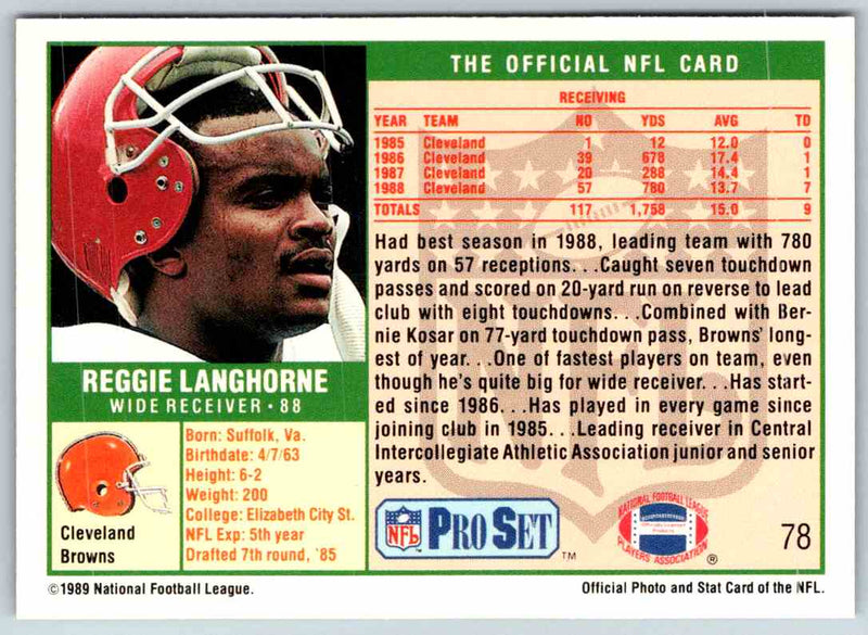 1995 Score Reggie Langhorne