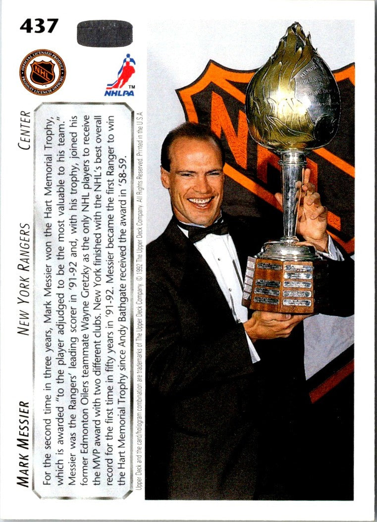 1992 Upper Deck Mark Messier