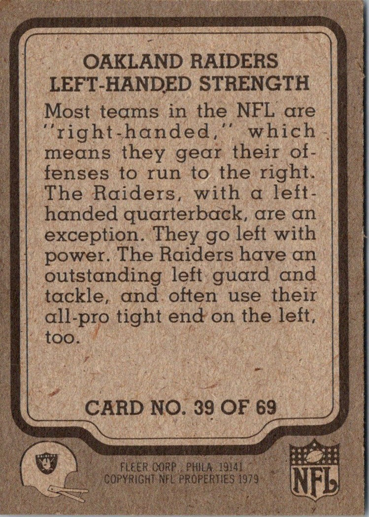 1979 Fleer Team Action Left-Handed Strength (Offense)