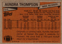 1981 Topps Aundra Thompson #314 Rookie