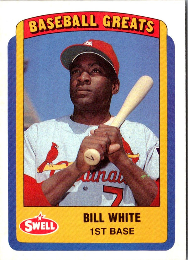 1990 Swell Baseball Greats Bill White #9