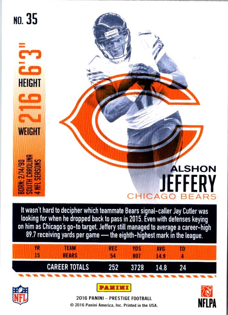 2016 Panini Playoff Alshon Jeffery