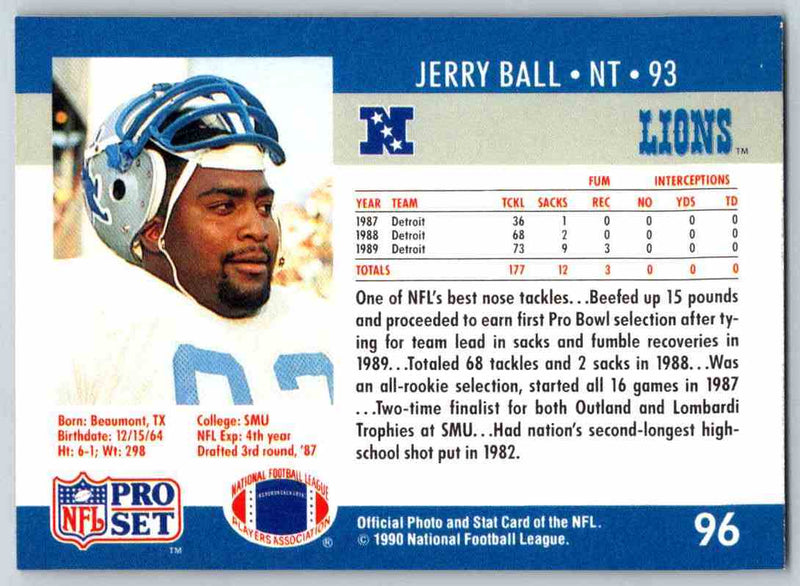1990 Pro Set Jerry Ball