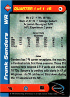 1998 Collector's Edge Odyssey Frank Sanders #8