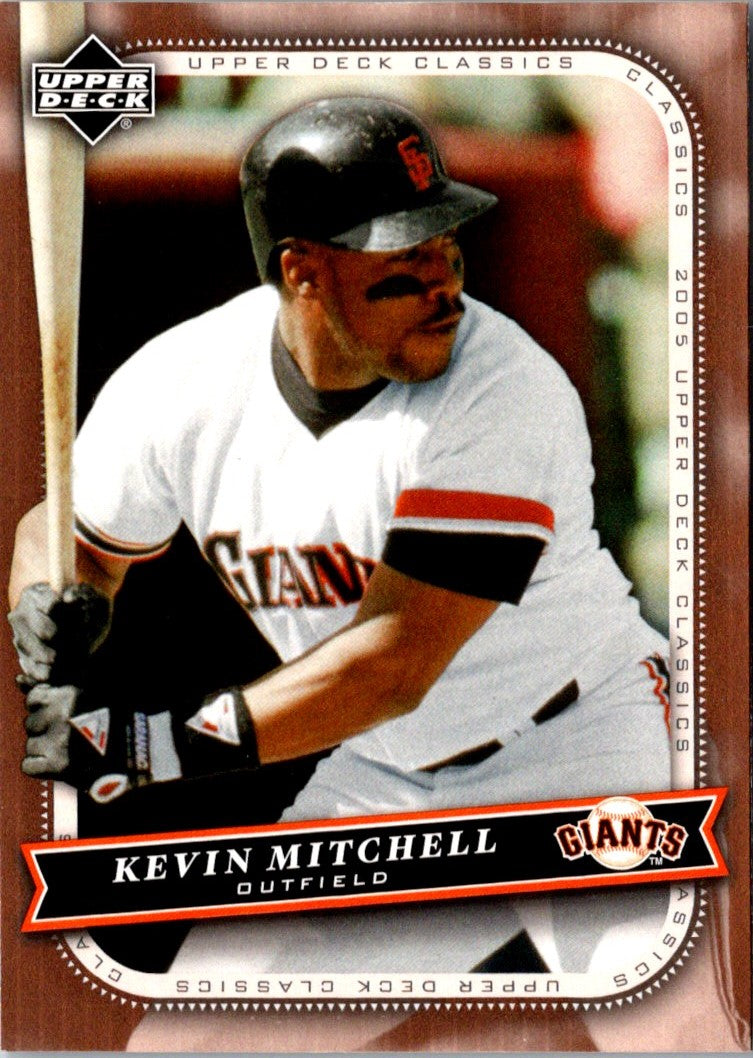 2005 Upper Deck Classics Kevin Mitchell