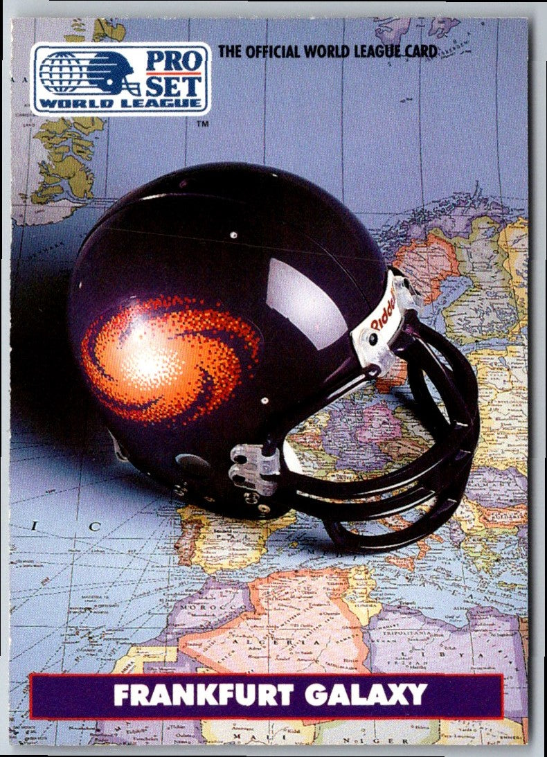 1991 Pro Set WLAF Helmets Frankfurt Galaxy