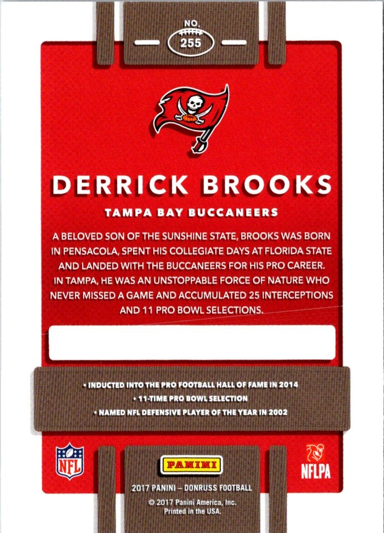 2017 Donruss Derrick Brooks