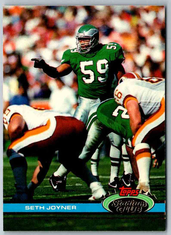 1991 Topps Stadium Club Football Seth Joyner #92