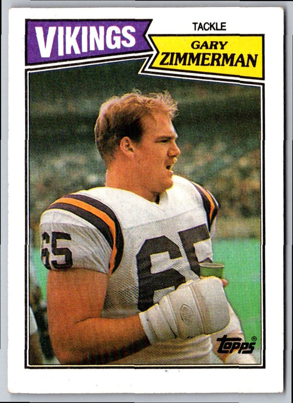1987 Topps Stickers Gary Zimmerman/John Stallworth #131 / 280