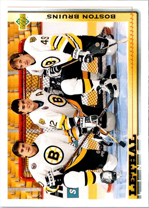 1992 Upper Deck McDonald's All-Stars Iron-Ons Boston Bruins #NNO