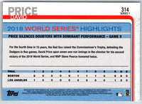 2019 Topps David Price #314