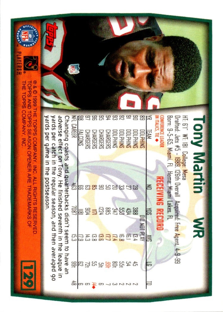 1999 Topps Season Opener Tony Martin