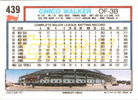 1992 Topps Chico Walker #439