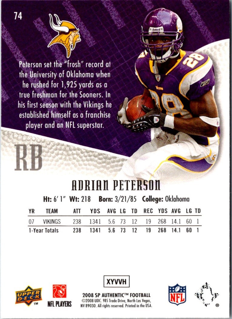 2008 SP Adrian Peterson