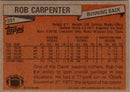 1981 Topps Rob Carpenter