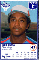 1987 Kraft Home Plate Heroes Hubie Brooks