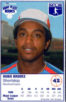 1987 Kraft Home Plate Heroes Hubie Brooks #42