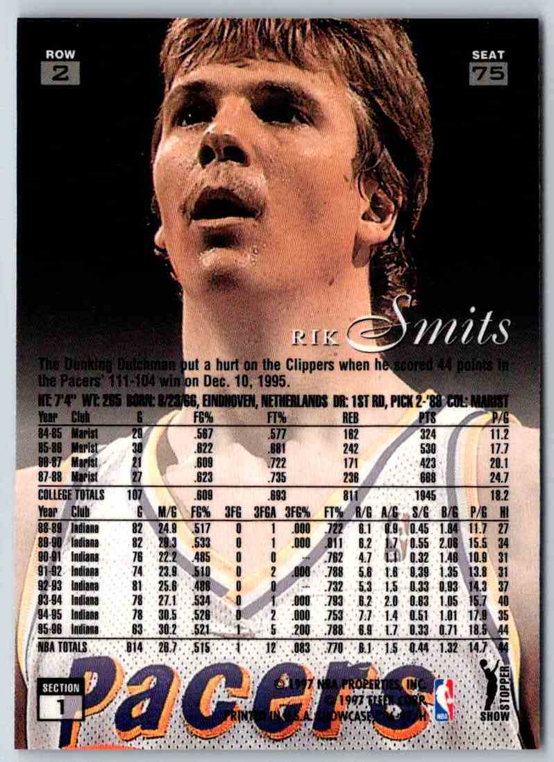 1996 Flair Rik Smits