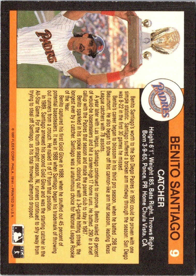 1992 Cartwright's Players' Choice Gold Benito Santiago