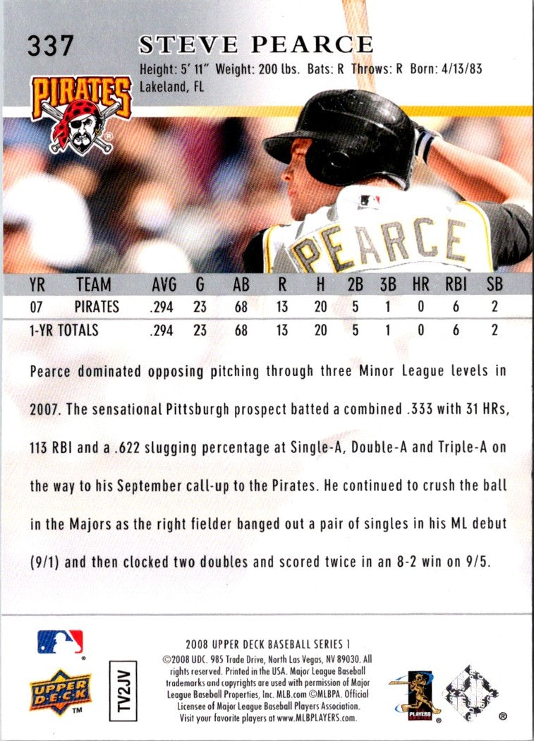 2008 Upper Deck Steve Pearce