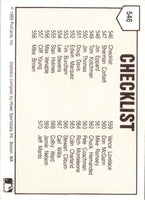 1989 ProCards Minor League Team Sets Checklist #546