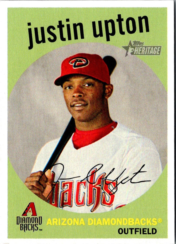 2008 Topps Heritage Justin Upton #54