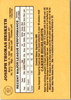 1985 Donruss Joe Hesketh #157 Rookie
