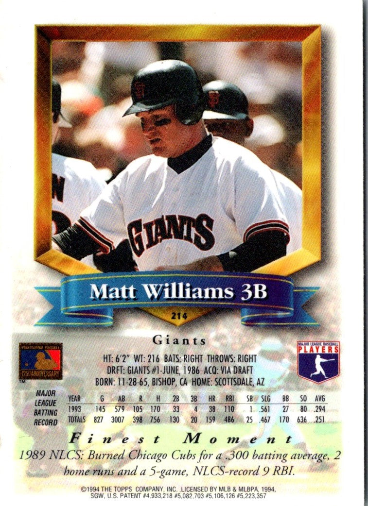 1994 Finest Matt Williams