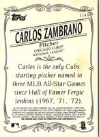 2009 Topps 206 Carlos Zambrano #114