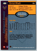 1998 Collector's Edge First Place 50-Point Errict Rhett #175