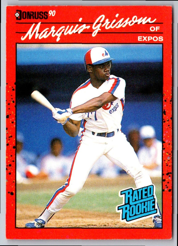 1990 Donruss Marquis Grissom #36 Rookie