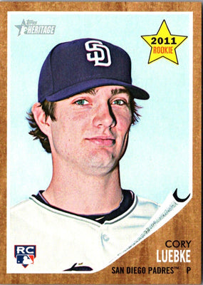 2011 Topps Heritage Cory Luebke #69 Rookie