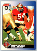 1991 Score Matt Millen #8