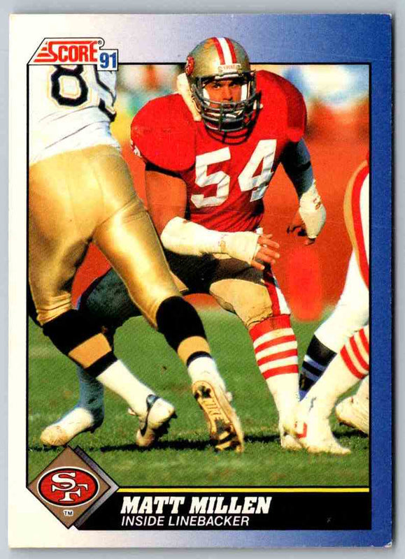 1991 Score Matt Millen #8