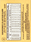 1985 Donruss Geoff Zahn