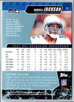 2002 Stadium Club Darrell Jackson #72