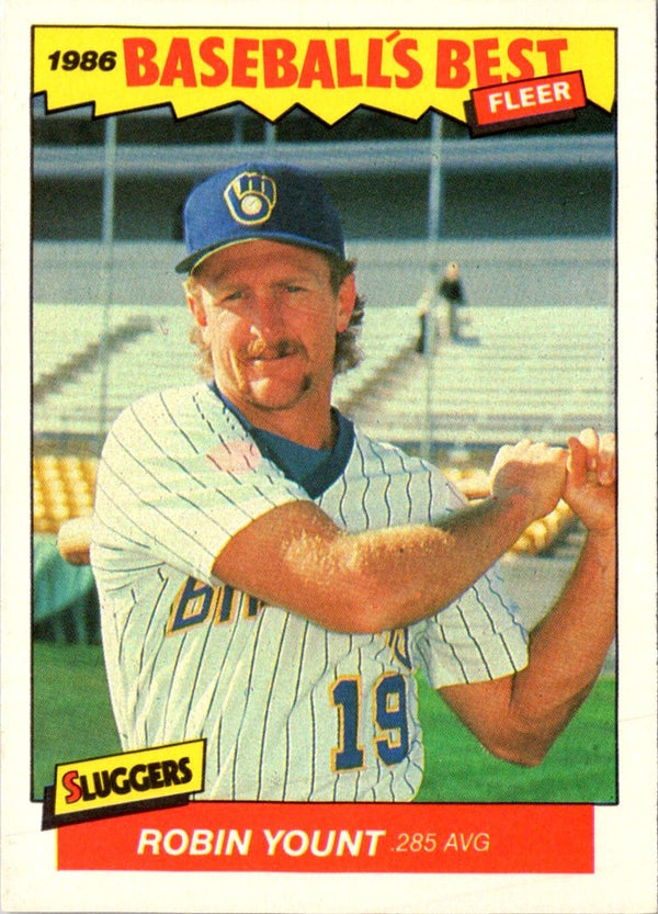 1986 Fleer Baseball's Best Sluggers vs. Pitchers Robin Yount #44