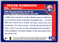 2003 Topps Frank Robinson #279